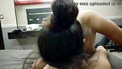 The slender veracruzana girl gives an emotional oral experience