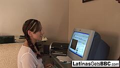 Cute Latina Babe Craves Big Black Cock During Study Break