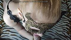 This hot blonde performs a deep wet blowjob