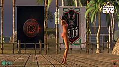 Intriguing Hot Summer With Petite Teens Dancing On Beach