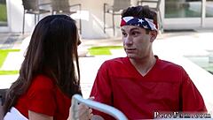 why does this busty thai shemale crave facials?