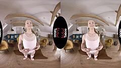 Hey, imagine spreading those long legs wide in a taboo virtual scene with a blonde babe's natural tits on display, POV style, while she masturbates passionately.