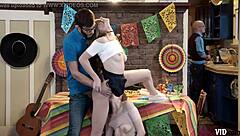 anya olsen and samantha hayes as stepsisters celebrate cinco de mayo