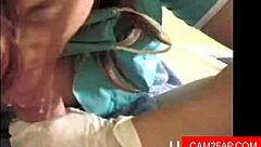 oral creampie with handjob