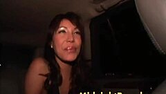 ava devine gives a blowjob in the car, fingering leads to cumshot.