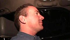 ava devine gives a blowjob in the car, fingering leads to cumshot.