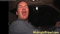 ava devine gives a blowjob in the car, fingering leads to cumshot.