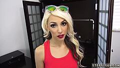 Hot blonde teen gets suspended from college for taboo hd encounter