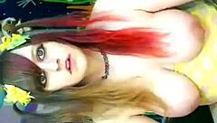 Babyzelda Plays with Toys and Shows Big Tits