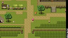 Makina explores the city of ruin in this hentai anime game