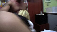 Having hardcore sex with horny spanish milf secretary