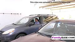 Brunette Babe Gets Pounded From Behind In Doggystyle