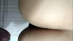 Latina teen bends over for anal creampie and squirting show.