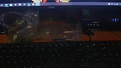 Where does the girl cum with big black cock?