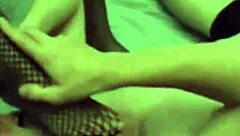 She notices you staring at her legs in stockings