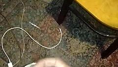 Where does the girl cum with big black cock?