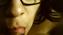 watch me tease and suck on his dick while shaking my ass until he cums