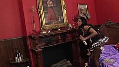 Bold Threesome Reward for Brunette Big Tits Maid MILFs