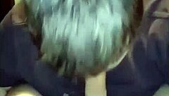 She surprises him with a blowjob