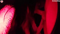 cutie deepthroats neighbors dick & gets cumshot in mouth