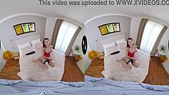 virtual taboo breaking into shaved brunette pussy