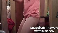 Hot Australian Teen 18+ Teases And Rips Clothes While Stripping Homemade