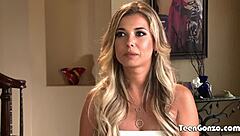 Blonde Business Woman Alana Luv Cheats On Husband With Riding And Missionary