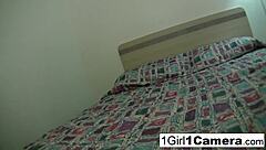 Heather Huntley casually masturbates solo