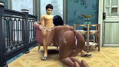 i enjoy this hindi version of desi home alone sex with big boobs widow aunty