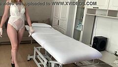 oh, it's pure bliss watching the beautiful mistress masturbate in lingerie