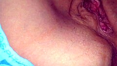 Blonde milf's big pussy is so wet and ready for action!