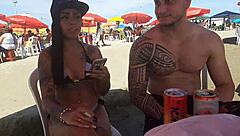 Holidays at Bertioga beach with bareback fun 😎