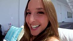 Amirah adara in pov scene with deepthroat and swallow