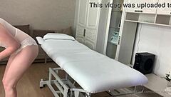 oh, it's pure bliss watching the beautiful mistress masturbate in lingerie