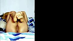 Young 18+ Gets Intense Footjob Massage!