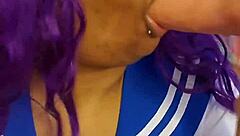 SSBBW Sailor Scout Sucks Black Cock