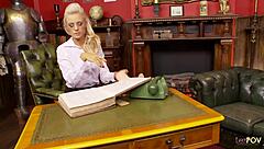 She lands the job instantly with a lesbian manager's touch! Fingering and orgasms in group fun!