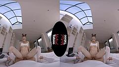 This virtual taboo video features a shaved pussy getting a handjob and blowjob in pov style