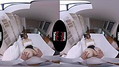 This virtual taboo video features a shaved pussy getting a handjob and blowjob in pov style