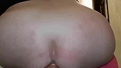 Blonde slut explodes her ass in jeans!