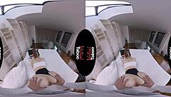 This virtual taboo video features a shaved pussy getting a handjob and blowjob in pov style