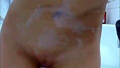 Babe Teases and Plays in the Bathroom