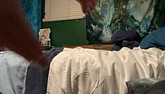 Blonde couple in rough doggystyle with small tits