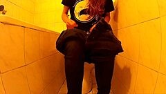 Redhead Toilet Slut Is So Horny