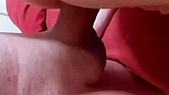 Please fuck me from behind, red hot wife begs in doggystyle creampie.