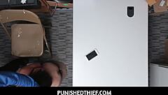Punished Thief Cute Brunette Shoplifter Avi Love Fucked Hard