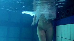 Polcharova And Siskina Dive Into Wet Underwater Passion. Horny Lesbians Explore In Pool.