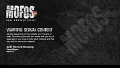 busty young brunette college teen enjoys threesome with big tits bouncing