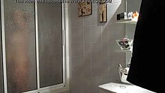 my wife in the shower bathing