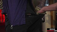 Huge tits domina dominates sub